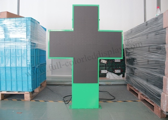 IP65/IP54 P8 Outdoor Advertising Led Display Screen High Brightness For Pharmacy